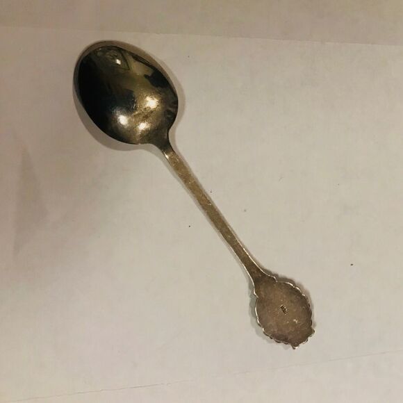 Vintage Souvenir 800 Silver Teaspoon Serving Piece Tea Collector Spoon T… - Picture 5 of 5